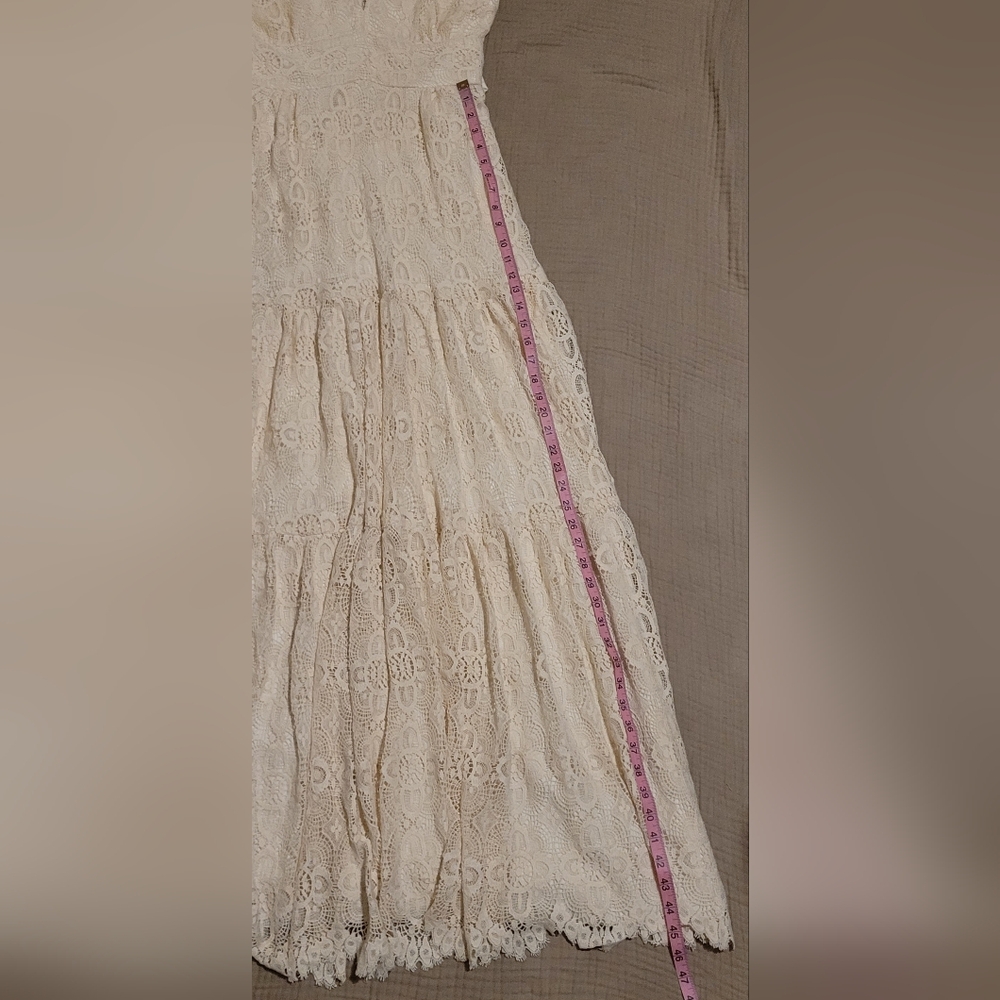 Kite and Butterfly French Lace "Rena" Boho Gown - Size Small - Picture 11 of 16